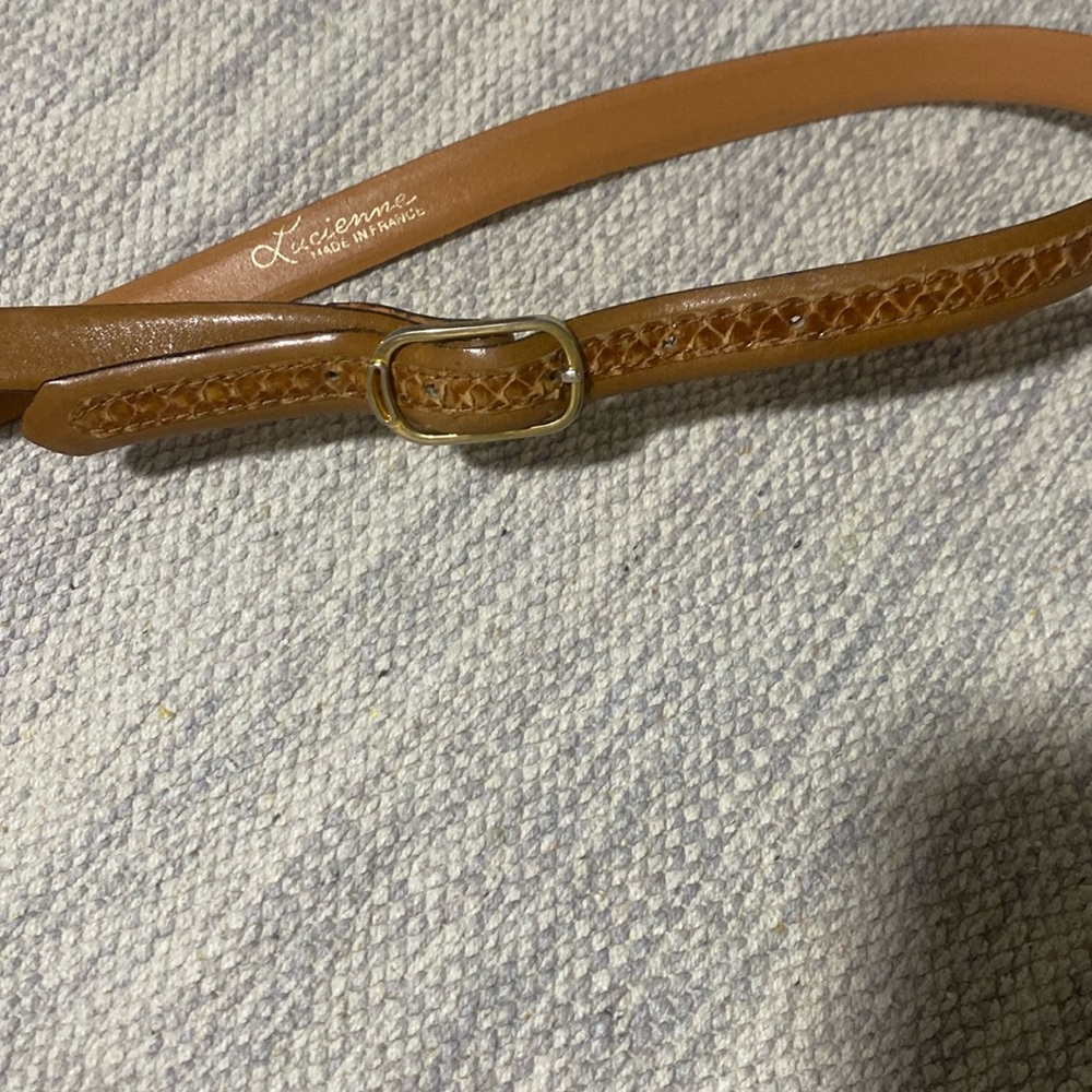 Vintage Lucienne Leather Belt size 30